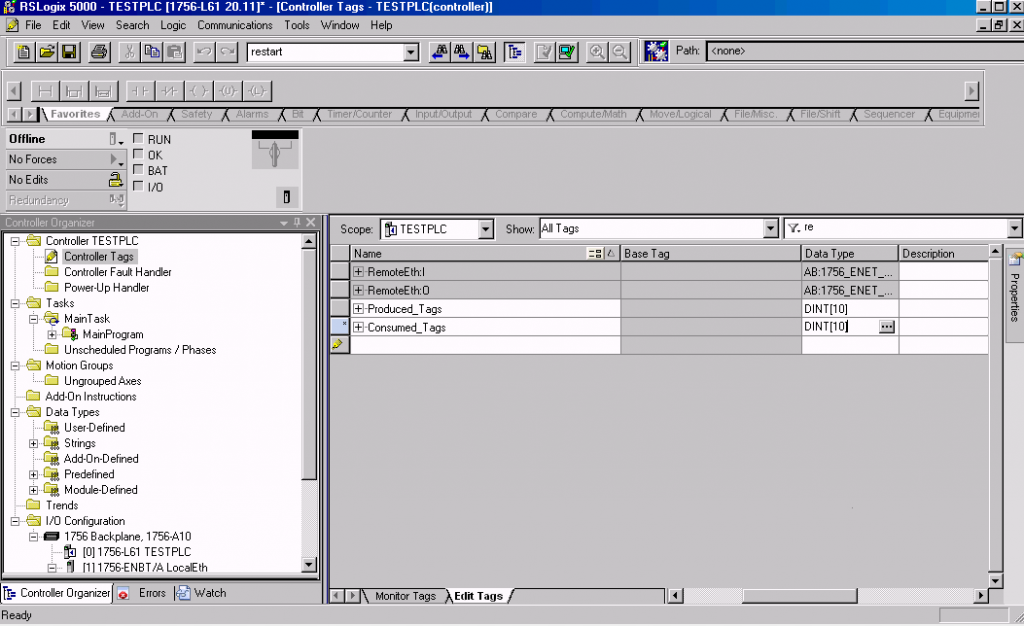 Communication between Controllogix or Compactlogix PLC's with produced